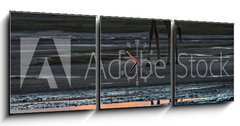 Obraz s hodinami 3D tdln - 150 x 50 cm F_BM165634346 - animal