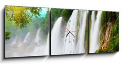 Obraz s hodinami 3D tdln - 150 x 50 cm F_BM16847906 - Detian waterfall - Detian vodopd