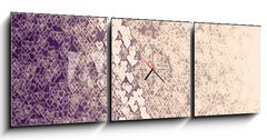 Obraz s hodinami 3D tdln - 150 x 50 cm F_BM176290774 - hearts background illustration