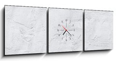 Obraz s hodinami 3D tdln - 150 x 50 cm F_BM179541898 - header panorama white textured concrete