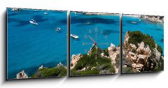 Obraz s hodinami 3D tdln - 150 x 50 cm F_BM18361460 - isola del paradiso