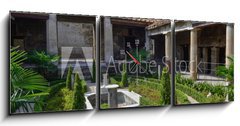 Obraz s hodinami   Italy Calabria pompeii ruins, 150 x 50 cm
