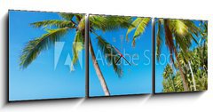 Obraz s hodinami 3D tdln - 150 x 50 cm F_BM22403975 - Tropical beach, Thailand - Tropick ple, Thajsko