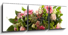 Obraz s hodinami 3D tdln - 150 x 50 cm F_BM25463415 - Bouquet