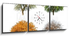 Obraz s hodinami   season, 150 x 50 cm