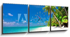 Obraz s hodinami 3D tdln - 150 x 50 cm F_BM25873356 - Holiday Paradise
