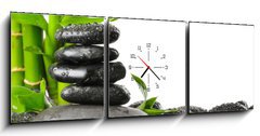 Obraz s hodinami   Spa concept, 150 x 50 cm