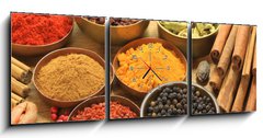 Obraz s hodinami 3D tdln - 150 x 50 cm F_BM27304373 - Spices - Koen