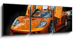 Obraz s hodinami 3D tdln - 150 x 50 cm F_BM2873017 - international auto show