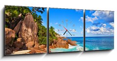 Obraz s hodinami 3D tdln - 150 x 50 cm F_BM28828441 - Dream Seascape View