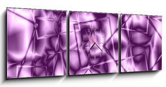 Obraz s hodinami   abstract background, 150 x 50 cm