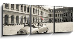 Obraz s hodinami   Collection car for wedding ceremony in Paris, 150 x 50 cm