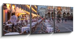 Obraz s hodinami   VENEZIA  San Marco square, 150 x 50 cm