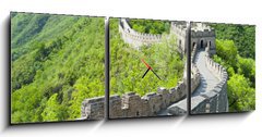 Obraz s hodinami   The Great Wall of China, 150 x 50 cm
