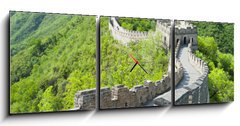Obraz s hodinami   The Great Wall of China, 150 x 50 cm
