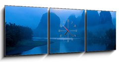 Obraz s hodinami   scenery in Guilin, China, 150 x 50 cm
