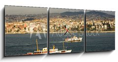 Obraz s hodinami   Istanbul Bosphorus Ferry, Turkey, 150 x 50 cm