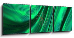 Obraz s hodinami 3D tdln - 150 x 50 cm F_BM33427221 - Waves