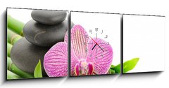 Obraz s hodinami   Spa, 150 x 50 cm