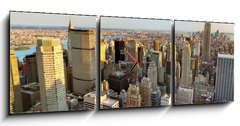 Obraz s hodinami   New York, 150 x 50 cm