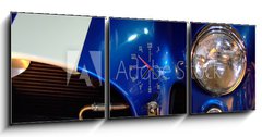 Obraz s hodinami 3D tdln - 150 x 50 cm F_BM3496843 - speedster