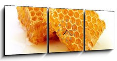 Obraz s hodinami   Honeycomb, 150 x 50 cm