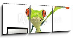 Obraz s hodinami 3D tdln - 150 x 50 cm F_BM35627335 - Grenouille