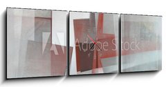 Obraz s hodinami 3D tdln - 150 x 50 cm F_BM38353538 - Abstraktes Gemlde