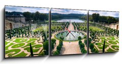 Obraz s hodinami 3D tdln - 150 x 50 cm F_BM38398337 - Versailles Gardens - Versailles zahrady