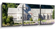 Obraz s hodinami 3D tdln - 150 x 50 cm F_BM38511618 - Senanque abbey with lavender field, Provence, France