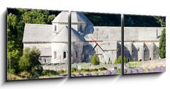 Obraz s hodinami   Senanque abbey with lavender field, Provence, France, 150 x 50 cm