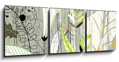Obraz s hodinami 3D tdln - 150 x 50 cm F_BM39485478 - natural background