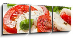 Obraz s hodinami 3D tdln - 150 x 50 cm F_BM40245948 - Caprese salad