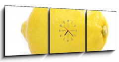 Obraz s hodinami   lemon, 150 x 50 cm