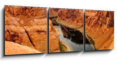 Obraz s hodinami   The Grand Canyon, 150 x 50 cm