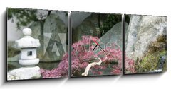 Obraz s hodinami 3D tdln - 150 x 50 cm F_BM4092220 - Japanese garden - Japonsk zahrada