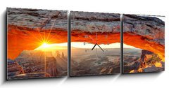 Obraz s hodinami   Mesa arch, 150 x 50 cm