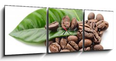 Obraz s hodinami   coffee, 150 x 50 cm