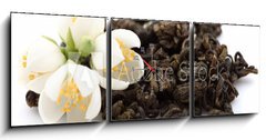Obraz s hodinami 3D tdln - 150 x 50 cm F_BM41895737 - Green tea with jasmine
