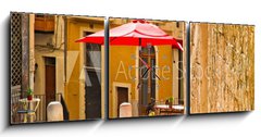 Obraz s hodinami 3D tdln - 150 x 50 cm F_BM42529288 - Kleines Gasse in Palma