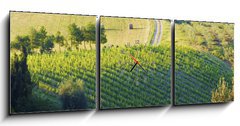 Obraz s hodinami 3D tdln - 150 x 50 cm F_BM42859045 - campagna Toscana, Italia