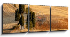 Obraz s hodinami   Tuscan countryside at sunset, near Pienza, Tuscany, Italy, 150 x 50 cm