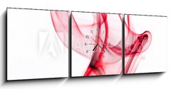 Obraz s hodinami 3D tdln - 150 x 50 cm F_BM4907803 - Red smoke