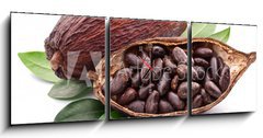 Obraz s hodinami   Cocoa pod, 150 x 50 cm