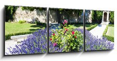 Obraz s hodinami   garden in Les Baux de Provence, Provence, France, 150 x 50 cm