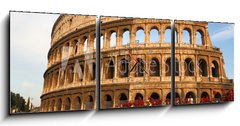 Obraz s hodinami 3D tdln - 150 x 50 cm F_BM54472561 - The Colosseum in Rome, Italy