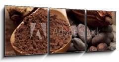 Obraz s hodinami 3D tdln - 150 x 50 cm F_BM59545361 - cocoa - kakao