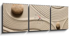 Obraz s hodinami 3D tdln - 150 x 50 cm F_BM62532777 - Zen garden