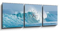 Obraz s hodinami   cresting wave, 150 x 50 cm