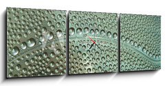 Obraz s hodinami 3D tdln - 150 x 50 cm F_BM65581429 - waterdrops